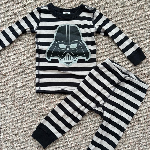 Hannah Andersson Star Wars Long John Striped Kids Pajama Set - Picture 1 of 3